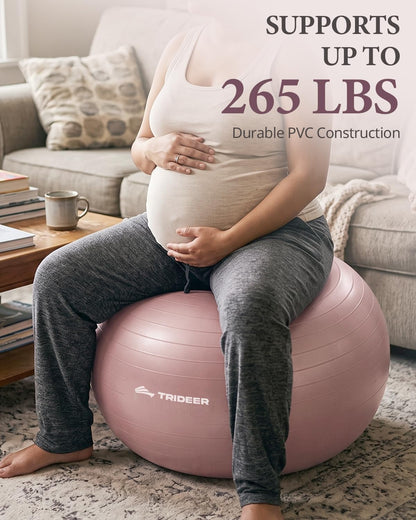 Yoga Ball for Exercise, Pregnancy, Active Sitting, 55/65/75cm