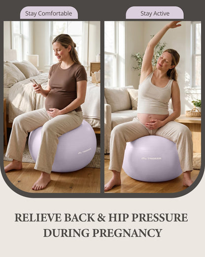 Yoga Ball for Exercise, Pregnancy, Active Sitting, 55/65/75cm