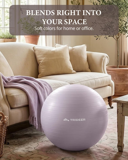 Yoga Ball for Exercise, Pregnancy, Active Sitting, 55/65/75cm