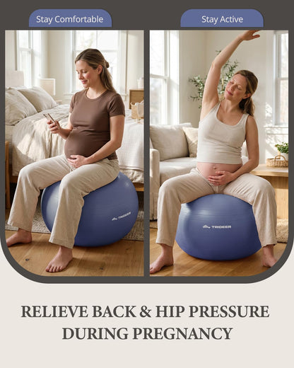 Yoga Ball for Exercise, Pregnancy, Active Sitting, 55/65/75cm