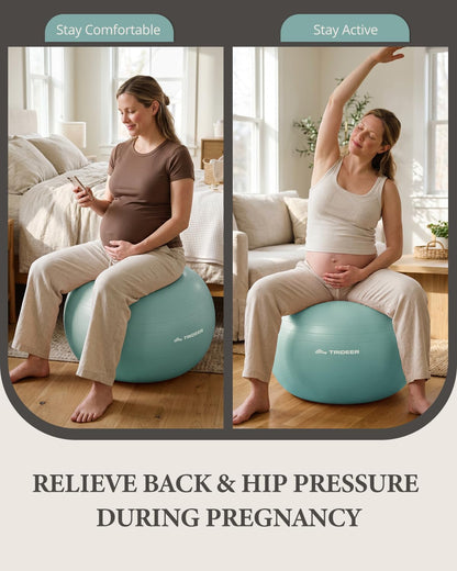 Yoga Ball for Exercise, Pregnancy, Active Sitting, 55/65/75cm