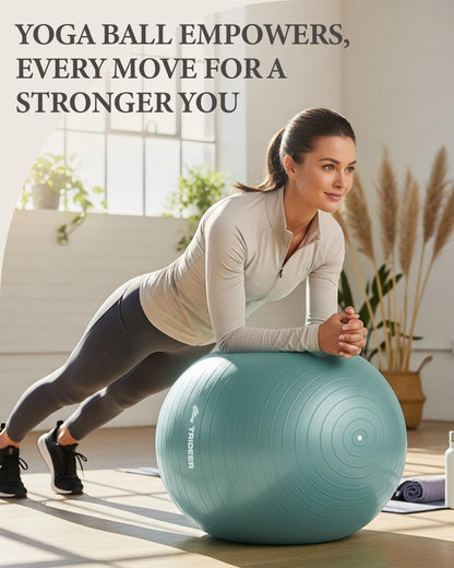 Yoga Ball for Exercise, Pregnancy, Active Sitting, 55/65/75cm