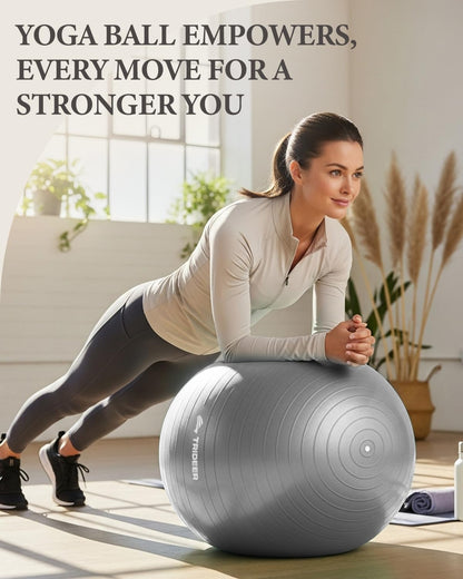 Yoga Ball for Exercise, Pregnancy, Active Sitting, 55/65/75cm