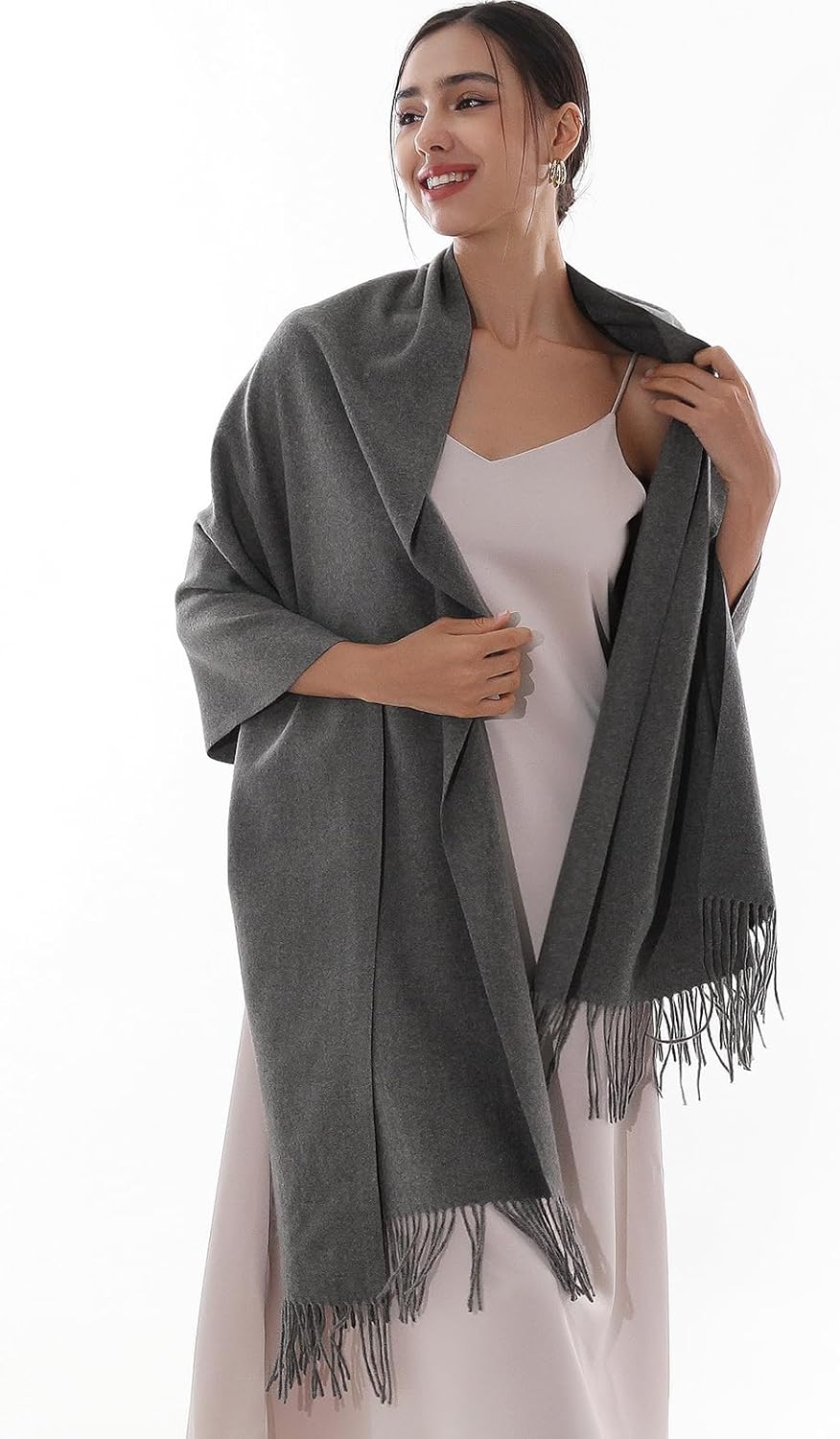 RIIQIICHY Winter Scarfs for Women Pashmina Shawls Wraps for Evening Dresses Large Warm Soft Scarves