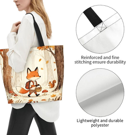 Tote Shoulder Bag Large Durable Reusable Eco-friendly Handbag Lightweight Stylish for Daily Use-19.7x15.7x5.9 Inch - Colors B