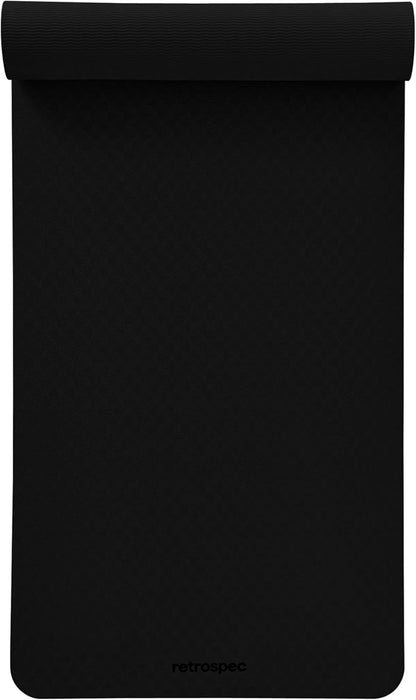 Retrospec Zuma Yoga Mat | 1/2 Inch Thick Non Slip Workout Mat | TPE Exercise Mat for Yoga, Pilates & Stretching | 72x24in