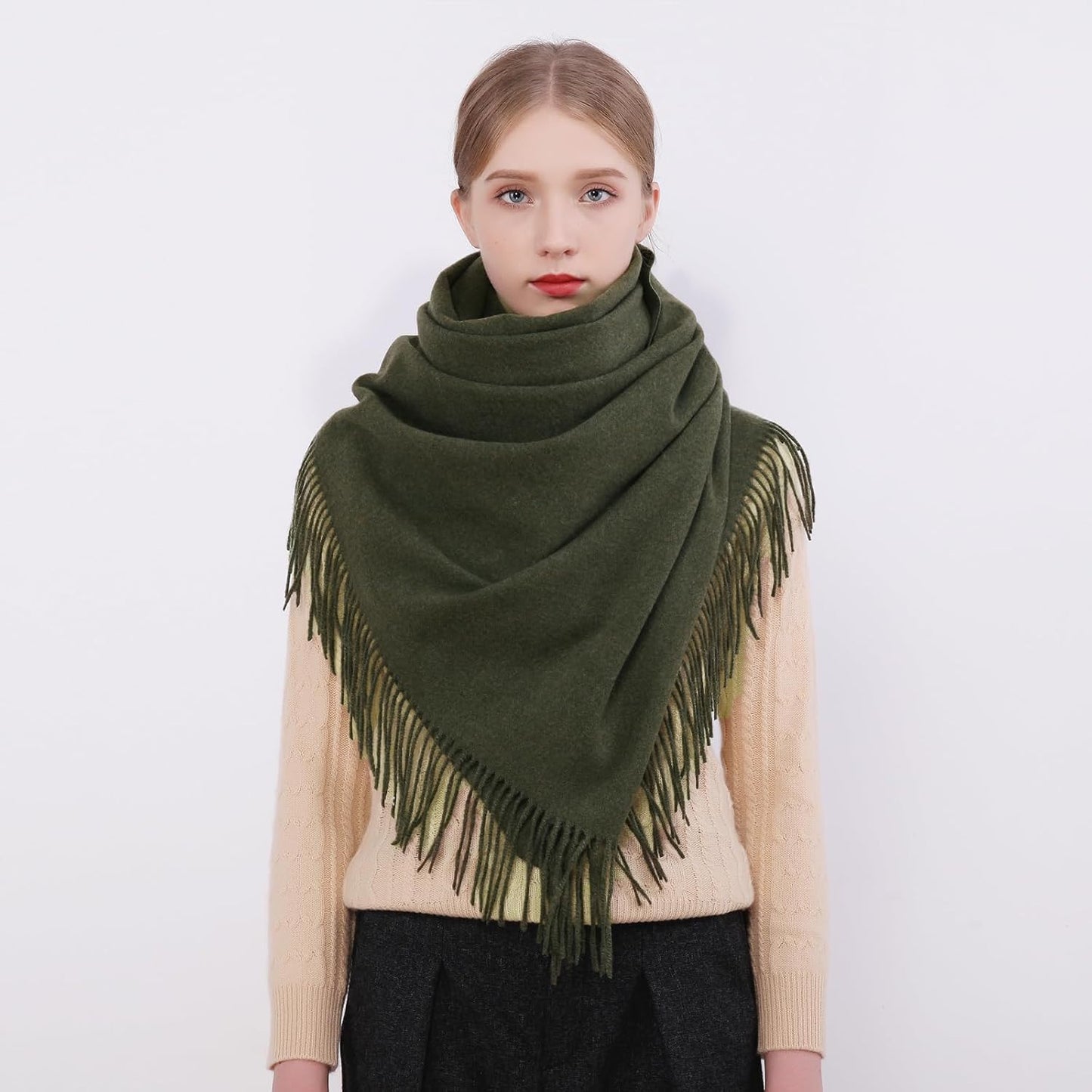 RIIQIICHY Winter Scarfs for Women Pashmina Shawls Wraps for Evening Dresses Large Warm Soft Scarves