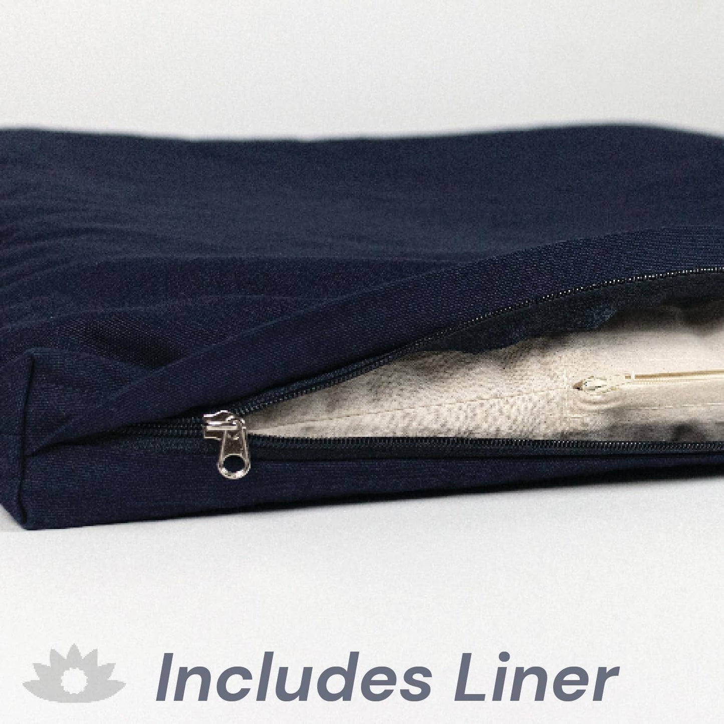 Zabuton, Eclipse line, Buckwheat Filled Meditation Cushion, 23" x 23"