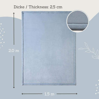 Hakuna Matte CloudSoft Mat for Floor 60" x 80" Beige – Coral Velvet Memory Foam Rug – Non-Slip, Water-Resistant