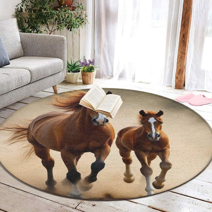 Large Home Decor Mat, Soft Round Yoga Carpet, Non Slip Machine Washable Home Office Circle Rug Gothic Witchy Sun Moon Mushroom Moth