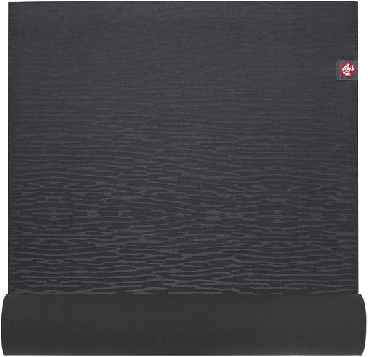 Manduka eKOLite Yoga Mat 71" - 4mm | Natural Rubber | Eco-Friendly | Soft Textured Surface | Natural Next-to-Skin Feel | 71 x 26 inches | Charcoal Grey