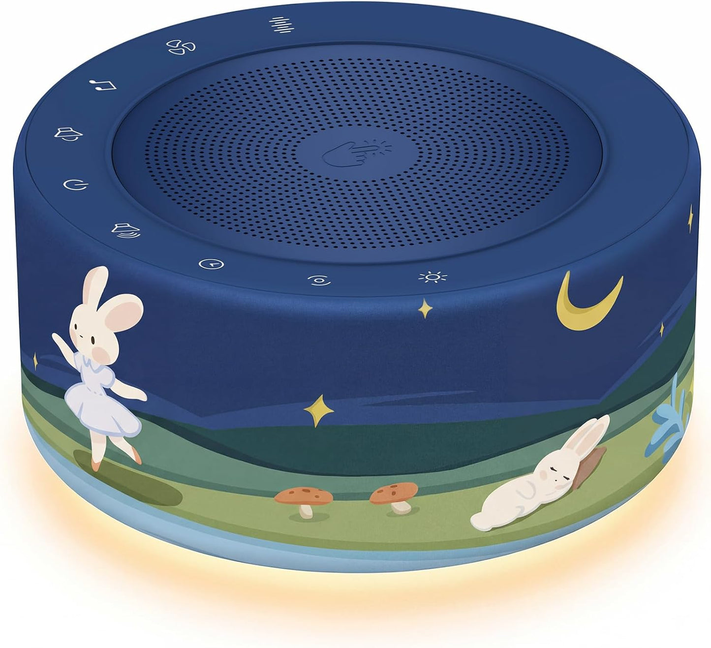Kipcush Automatic Tibetan Meditation Bowl Sound Machine - 7 Himalayan Tones + 7 Color Night Light - Timer & Touch Control - No Manual Striking for Yoga, Chakra Healing, Stress Relief - Plug In