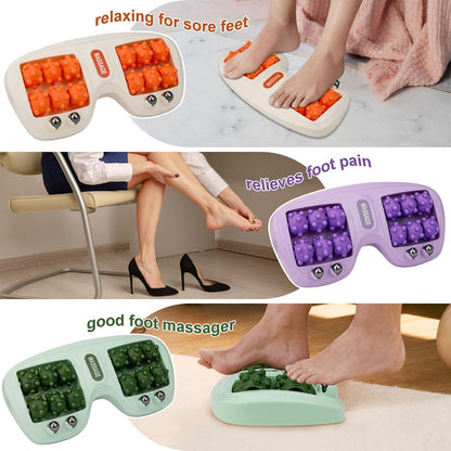 Foot Massager Roller, Plantar Fasciitis Relief Portable, Acupressure Therapy for Relieves Foot Tension, Promotes Relaxation, and Improved Circulation Cat Paw Purple