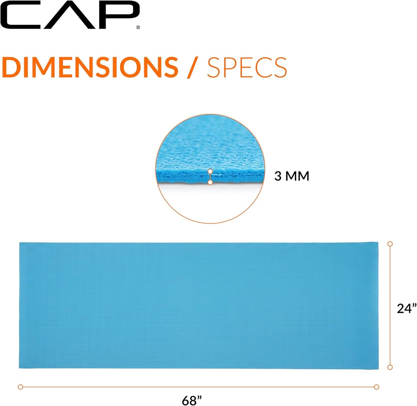 CAP Barbell Non-Slip Yoga & Fitness Mat | Multiple Options