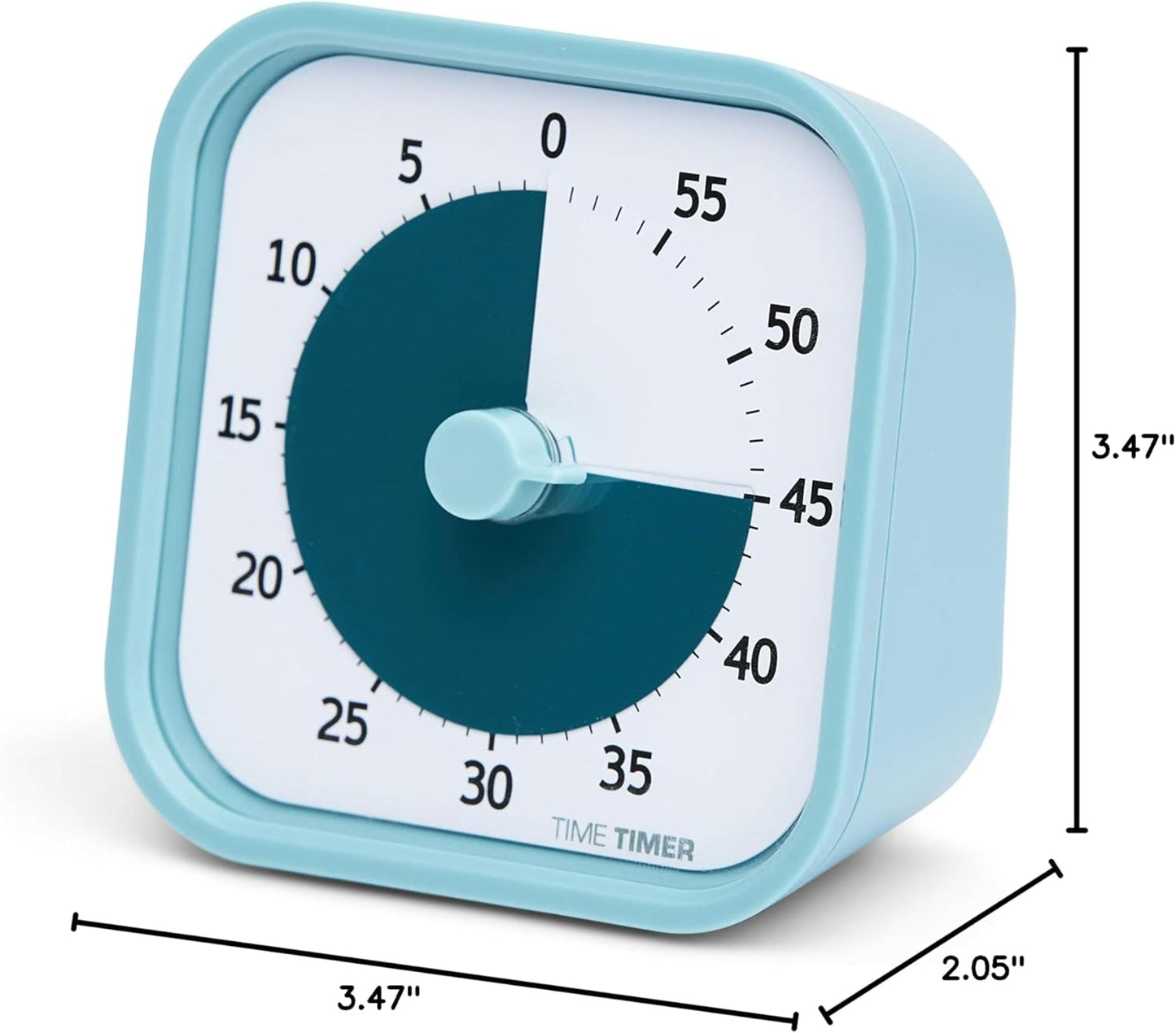 TIME TIMER Home MOD – 60-Minute Visual Timer, Home Edition, Silent Operation, for Homeschool Supplies, Study, Office & Meetings (Fern Green)