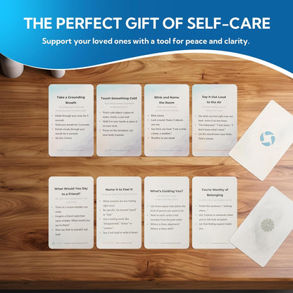 108 Mindfulness Cards for Coping Skills & Mind Brain Emotional Insight Cards - Somatic Therapy for Stress Relief & Anxiety - CBT, Grounding, Self Care Techniques for Teens | Adults | Therapists