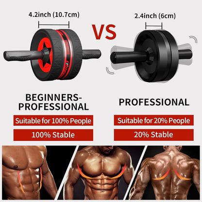 EnterSports Ab Rollers Wheel Kit, Exercise Wheel Core Strength Training Abdominal Roller Set with Push Up Bars, Resistance Bands, Knee Mat Home Gym Fitness Equipment for Abs Workout