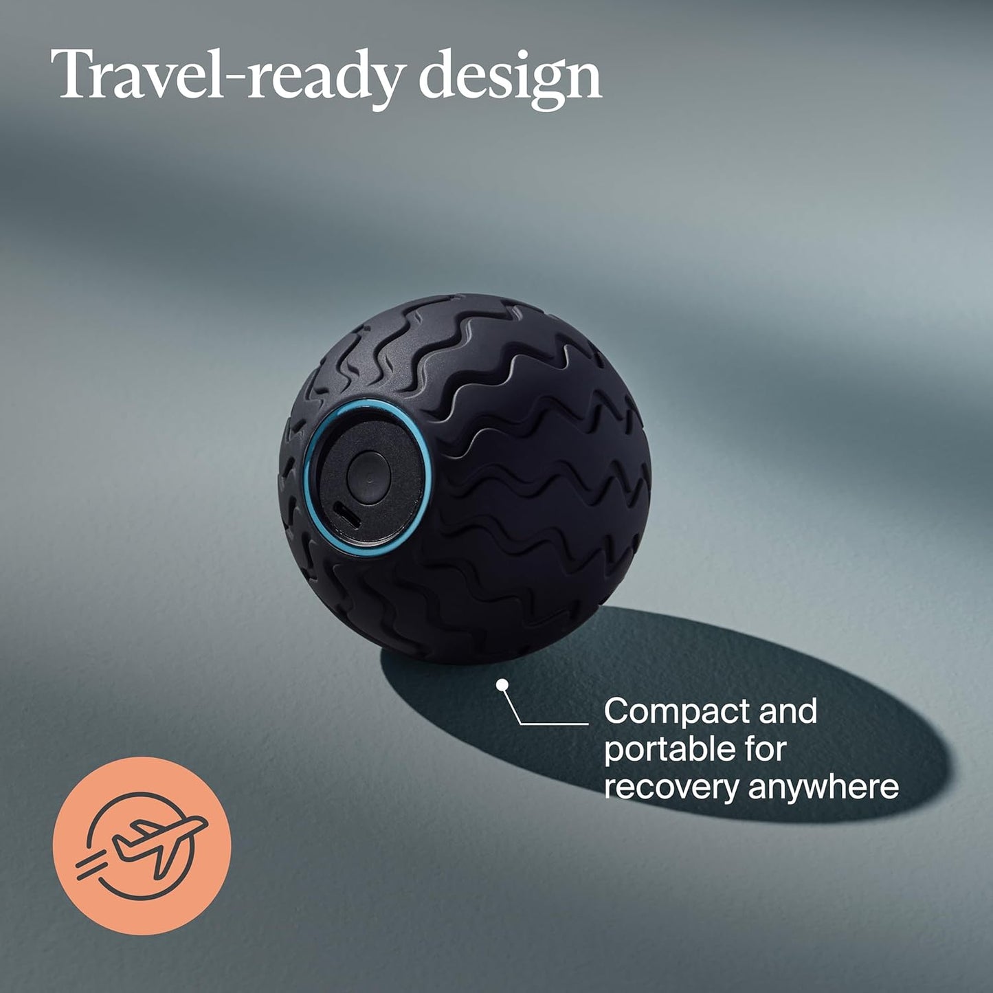 TheraGun Therabody WaveRoller - High Density Foam Roller for Body and Large Muscles. Bluetooth Enabled with 5 Customizable Vibration Frequencies in Therabody App