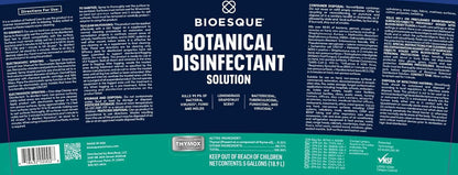 Bioesque Botanical Disinfectant Solution, Heavy Duty Broad-Spectrum Disinfectant, Kills 99.9% of Bacteria, Viruses*, Fungi, & Molds, 32 Fluid Ounce (Pack of 1)