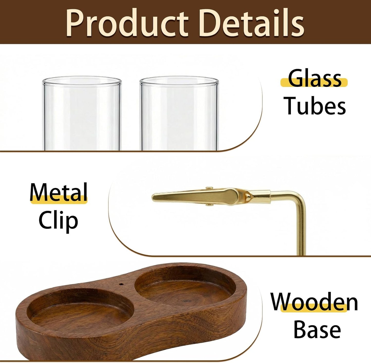 Incense Holder,Wooden Incense Holder for Sticks with 20 Incense Sticks, Anti-ash Incense Burner with Glass Ash Catcher for Meditation Yoga Spa Gift Home Decor