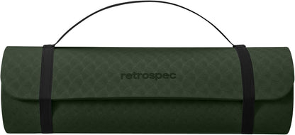 Retrospec Zuma Yoga Mat | 1/2 Inch Thick Non Slip Workout Mat | TPE Exercise Mat for Yoga, Pilates & Stretching | 72x24in