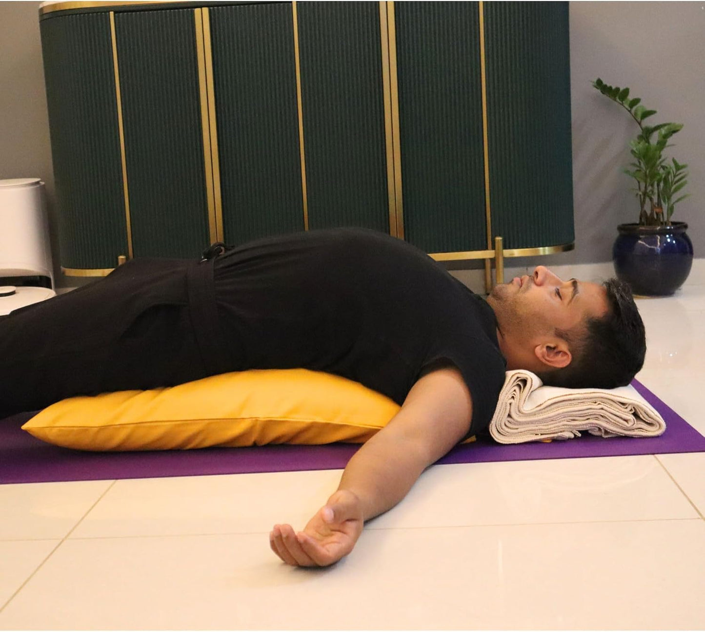 Yoga Pillow, Yoga Pillow for Meditation Practices, Versatile Meditation Bolster, Comfortable Floor & Kneeling Pillow, Iyengar yoga pilow - Comfort for Every Practice
