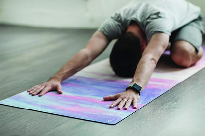 YOGA DESIGN LAB | The Combo Yoga Mat | Eco Luxury | Ideal for Hot Yoga, Power, Bikram, Ashtanga, Sweat | Studio Quality | Includes Carrying Strap!