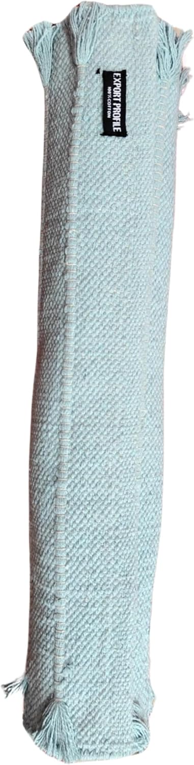 Indian Handmade100 % Organic Anti Skid Multi Colour Cotton Yoga Mat - Eco-Friendly Hand-Woven Rug - Non-Slip & Thick (24”x72”x5mm) for Hot yoga & Everyday Fitness at Home - Comfortable & Foldable Extra-Long Mat
