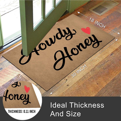 MELODADDY Funny Welcome Doormat Front Door Decor Rugs with Rubber Back 30"(L) x 18"(W) Personalized Matt Outside Entrance (Leave Your Worries At the Door Yoga Meditation Namaste)