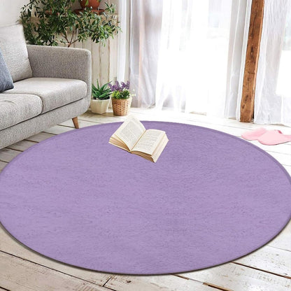 Machine Washable Modern Round Area Rug, Room Sofa Yoga Soft Round Carpet, Home Decor Non Slip Kitchen Office Circle Rug Grey, 24inch