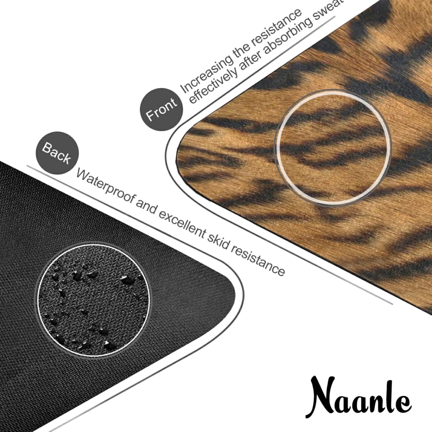 Naanle Sea Turtle Yoga Mat with Carrying Bag Set, Turtle Exercise Mat Foldable Non Slip Travel Lightweight Workout Rug for Home Gym Yoga Pilates Stretching Floor Fitness 71x26 in