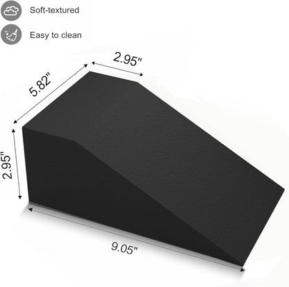 2 Pack Squat Wedge Blocks for Heel Elevated Squats, Slant Board for Calf Stretching and Ankle Mobility, Non Slip Squat Ramp for Weightlifting, Deadlifts, Balance Training, Home Gym Leg Exercise Equipment