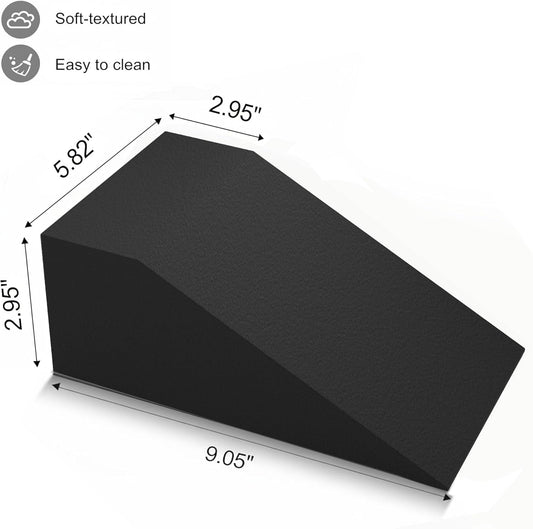 2 Pack Squat Wedge Blocks for Heel Elevated Squats, Slant Board for Calf Stretching and Ankle Mobility, Non Slip Squat Ramp for Weightlifting, Deadlifts, Balance Training, Home Gym Leg Exercise Equipment