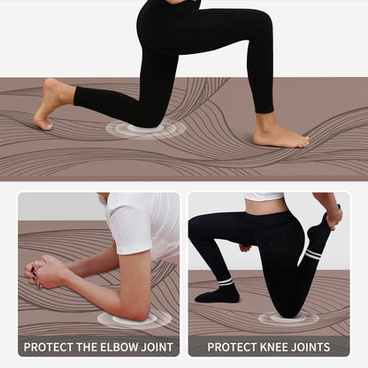 PAIDU Large Yoga Mat-72’x36’x0.4’ Extra Width ＆ Thick,Comfortable,Non-Slip Exercise Mat-Works Great on All Floor for Stretching,Yoga Studio,Gym or Home Workouts
