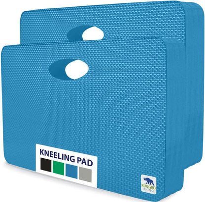 RUGGED RHINO Heavy Duty Patent Pending Kneeling Pad, Shock Absorbent Thick Knee Pads, Holds Up to 300 lbs, Protect Knees from Hard Concrete Surfaces, For Mechanics, Yard Gardening, Gym, Slate Gray