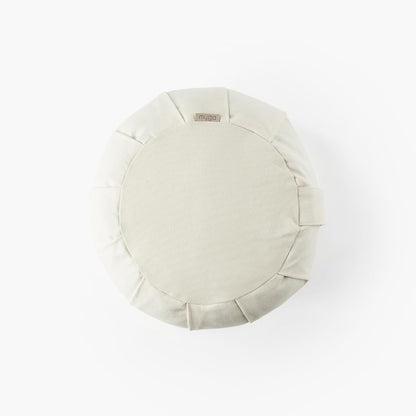 Myga Zafu Yoga Meditation Cushion with Washable Cover - Floor Cushion Pillow with Natural Buckwheat Filling - Soft Round Cotton Design for Meditating or Pranayama Exercises
