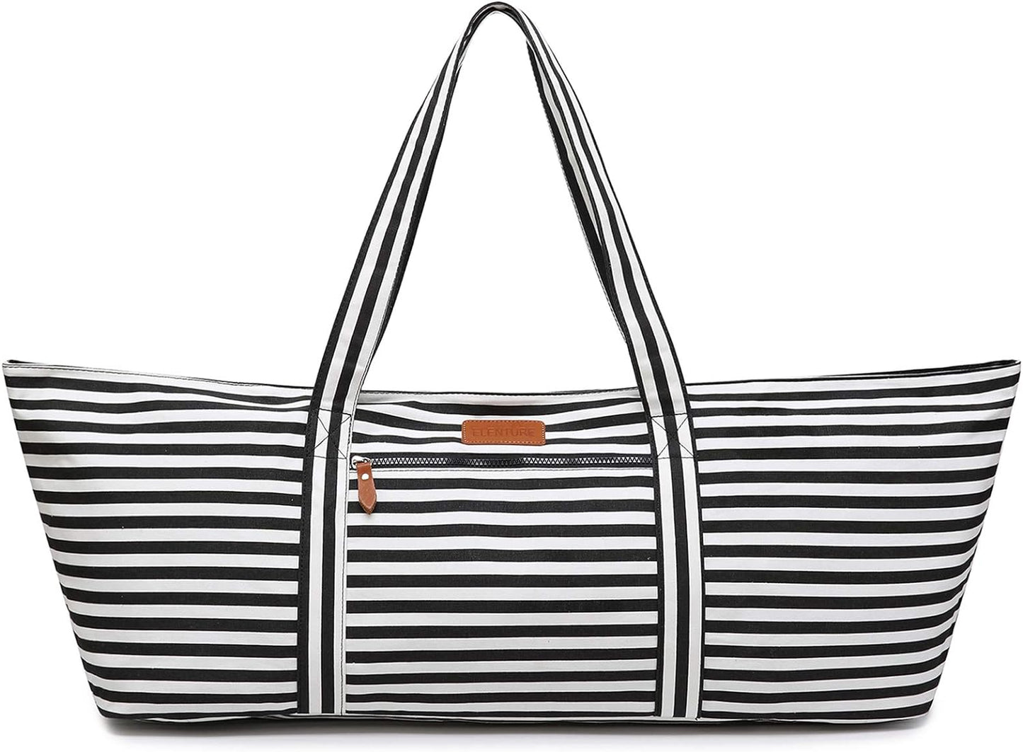 Large Yoga Mat Bag for Women Men, Travel Gym Bag for Pilates Office Beach Workout, Yoga Mat Tote Carrier with Mat Strap for 1/4" 1/2" Thick Exercise Yoga Mat