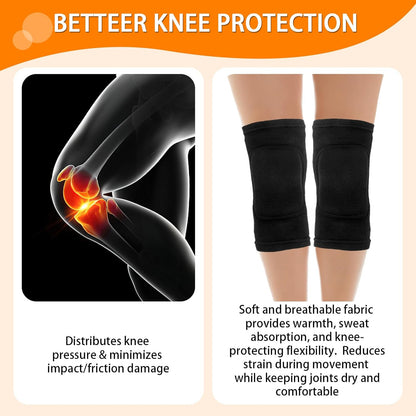 Volleyball Knee Pads, Knee Pads Volleyball Girls 2 Pairs, Knee Pads for Women Youth Kids, Soft Black Kneepads for Sports Dance Volleyball Football Yoga Tennis Running Cycling Workout Climbing