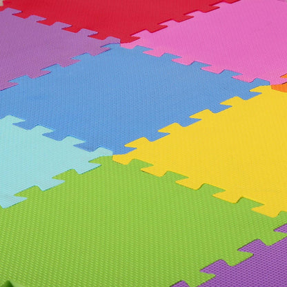 meiqicool Foam Play Mat Thick Soft EVA Interlocking Foam Floor Mats Children Yoga Exercise Multi Jigsaw Puzzle Blocking Board Kids Playmats Play Grey 18 Piece L