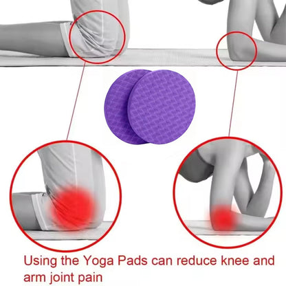 2-piece set yoga knee pads and exercise mats - super thick anti slip support for thick boards, gardening, push ups, knees, Pilates, and floor exercises - knees, elbows, wrists