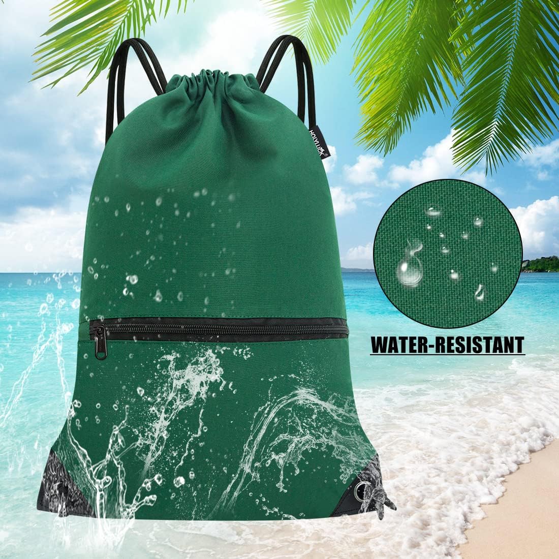 HOLYLUCK Drawstring Backpack Bag Sport Gym Sackpack - Colors A