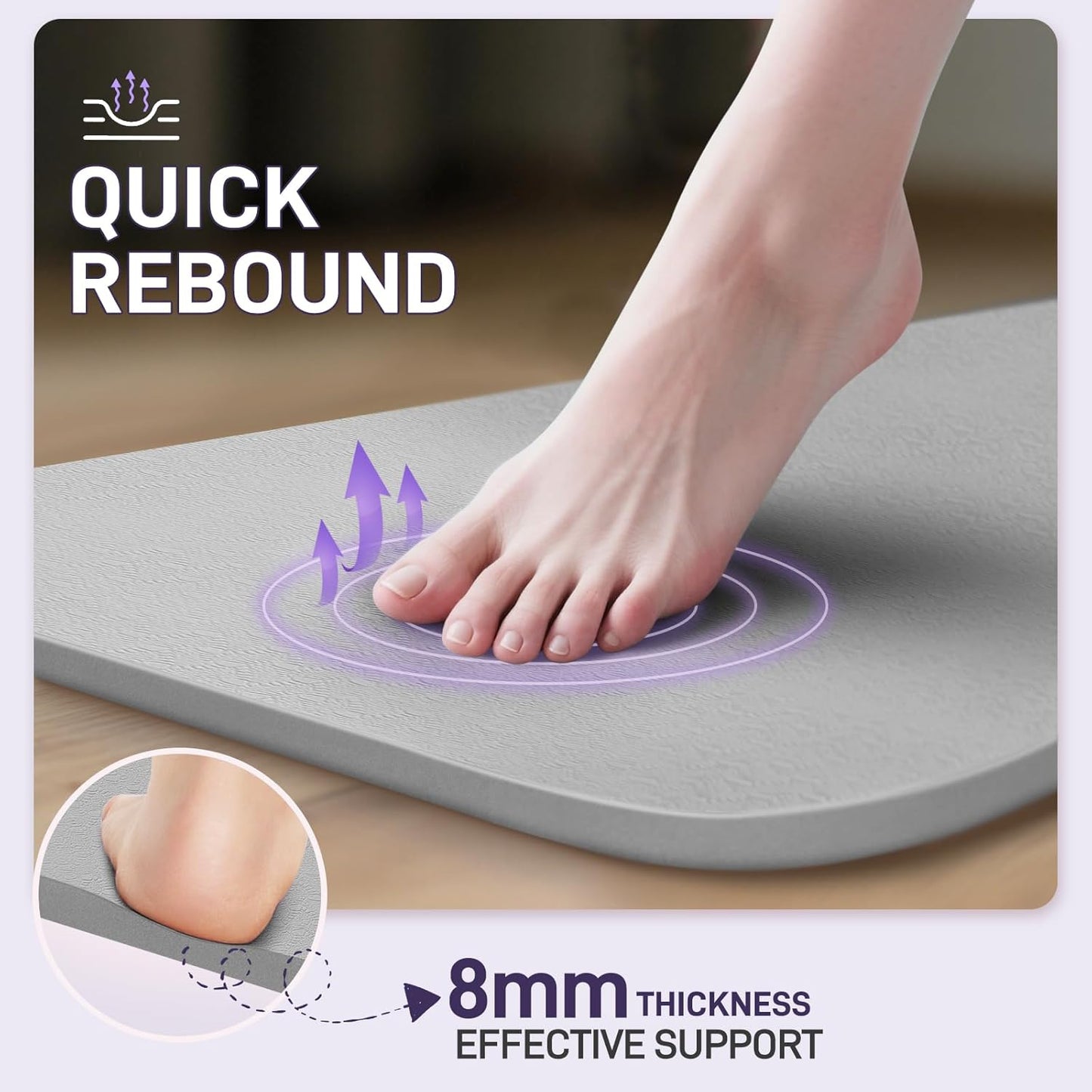 Foldable Yoga Mat for Travel 72"x 32"x 0.32"Inch, 8mm Thick Folding Exercise Mat, Outdoor Non-slip Pilates Mat for Women & Men, Wide Yoga Mat Packable for Workout and Fitness