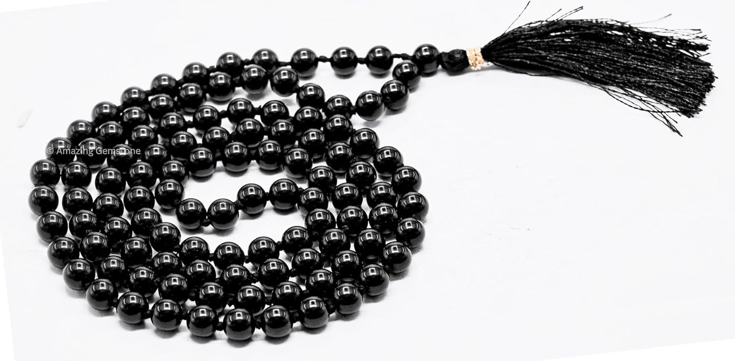 Amazing Gemstone 108 Beads Handmade Mala (Knotted, Rudraksha) - Colors A