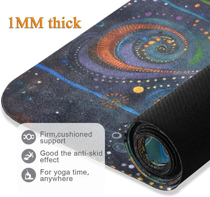 Dragonfly Painting Yoga Mat Non-Slip Fitness Mat for Pilates, Workout & Home Gym, 71x26 Inch Yoga Mats for Enhanced Yoga Practice