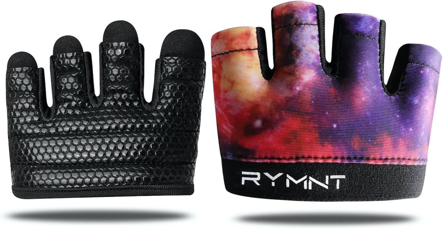 Minimal Workout Gloves,Short Micro Weight Lifting Gloves Grip Pads with Full Palm Protection & Extra Grip for Men Women Weightlifting,Gym,Cross Training,Powerlifting,WODs.