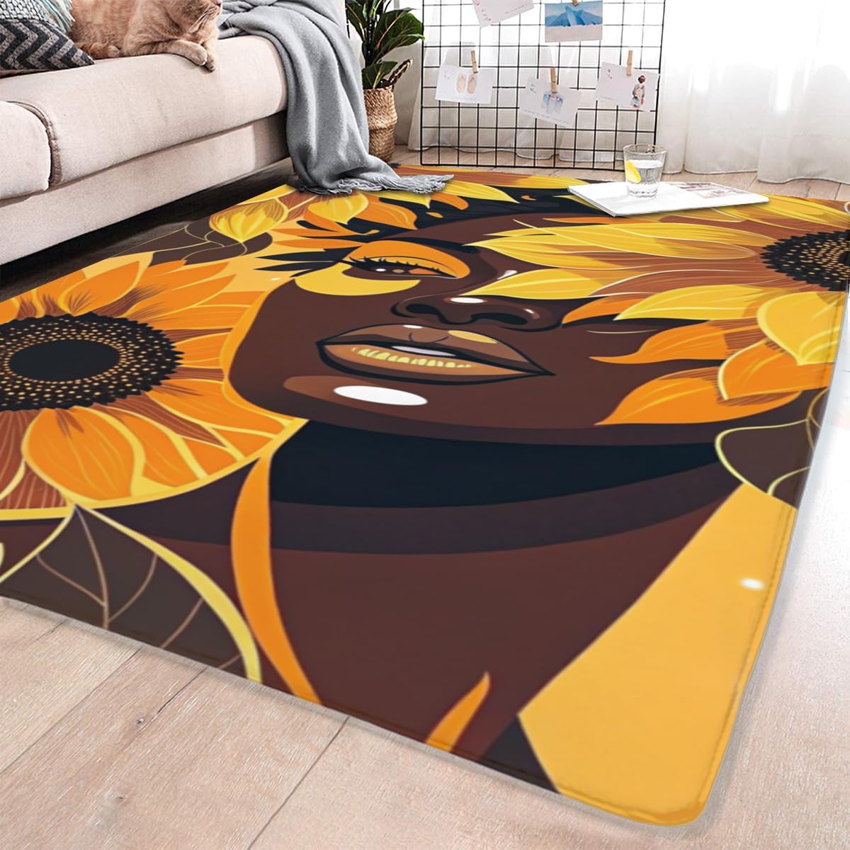 Butterfly Carpet Area Rug - Lovely Butterflies Printed Carpets for Kids Butterfly Theme Living Room Indoor Bedroom Decor Soft Polyester Yoga Mat 2'x3'