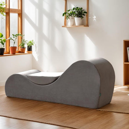 Yoga Chair, Yoga Chaise Lounge Chair Indoor, Yoga Chairs for Adults Exercise, Stretching, Relaxation, Ergonomic Design, Tantra Chair for Bedroom Living Room