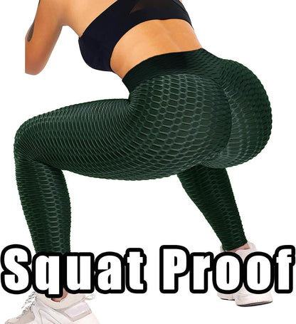 JGS1996 Butt Lifting Leggings for Women Tummy Control Workout Yoga Pants High Waisted Scrunch Booty Gym Tights