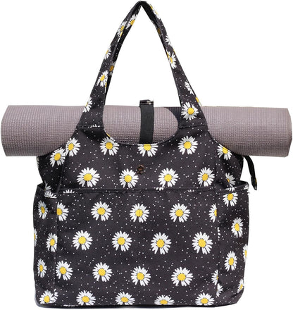 ESVAN Yoga Tote Bag Mat bag Women Shoulder Bags Carryall Tote for Travel Office Workout Gym Nurse Beach