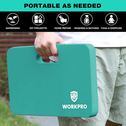 WORKPRO Extra Thick Kneeling Pad, Soft NBR Foam Cushioning for Knee, Large Foam Kneeler Mat for Gardening, Bathing Baby, Exercise, Workout Supplies, 17.5 x 11 x 1.5 in, Black